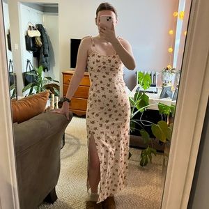 Zara Floral Long Dress with Slit